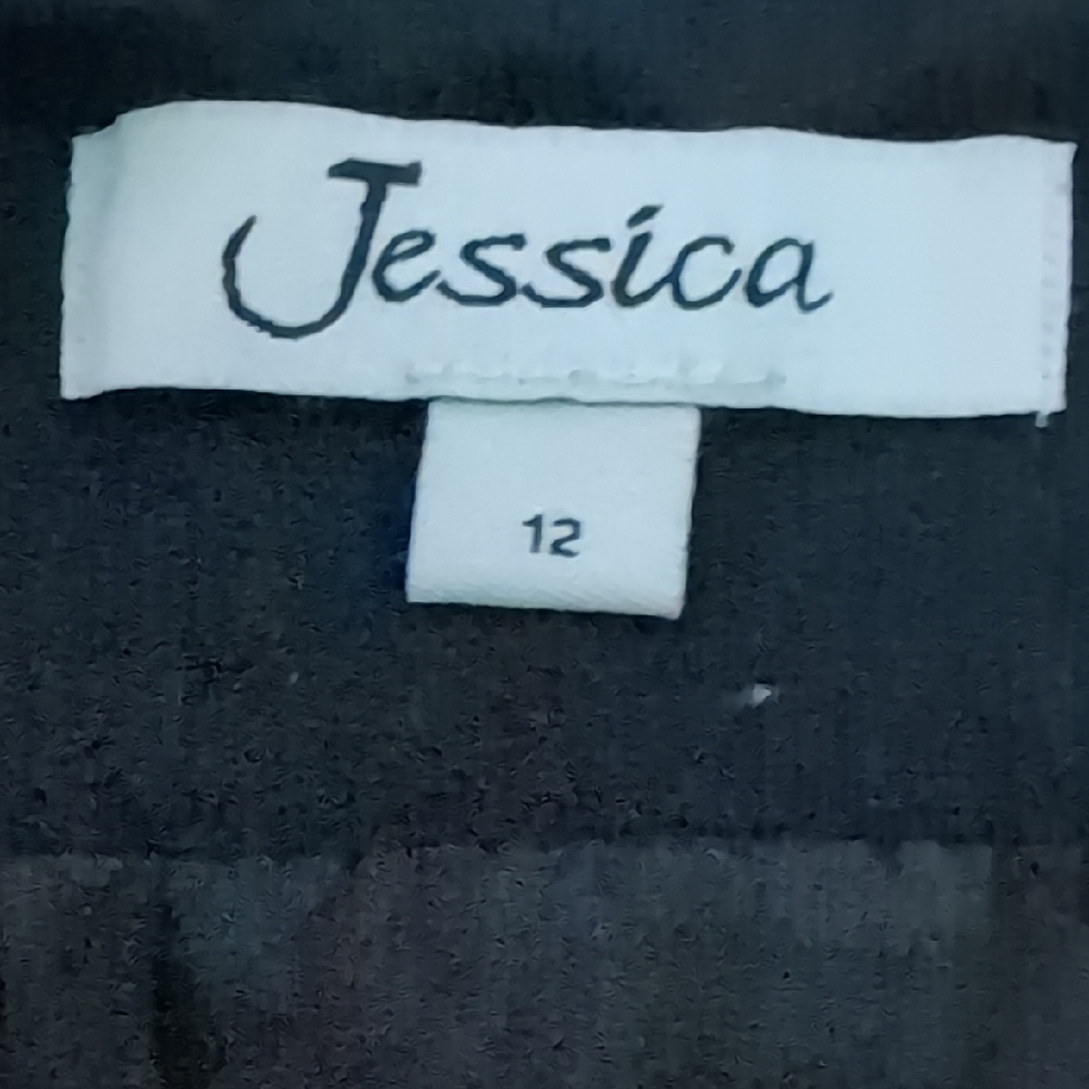 Jessica Black A-Line Skirt with Floral Embroidery - Picture 2 of 11